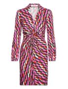 Dvf Chuck Dress Lyhyt Mekko Pink Diane Von Furstenberg