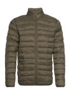 Bo Light High Neck Jacket Vuorillinen Takki Topattu Takki Khaki Green ...