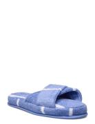 Stripe Cross Slippers Aamutossut Tohvelit Blue GANT