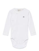 Shield Ls Body Bodies Long-sleeved White GANT