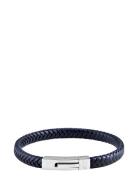 Leather Bracelet Singel Rannekoru Korut Navy Edd.