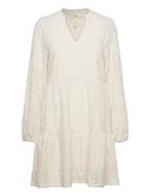 Objfeodora Gia L/S Dress Noos Lyhyt Mekko White Object