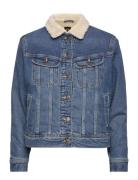 Sherpa Rider Jkt Farkkutakki Denimtakki Blue Lee Jeans