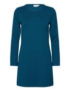 Viarmer O-Neck L/S Dress - Noos Lyhyt Mekko Blue Vila