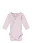 Nbnwinny Ls Wrap Body Bodies Long-sleeved Pink Name It