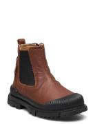 Saida Chelsea Boot Bootsit Nauhalliset Saapikkaat Brown Wheat