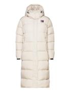 Tjw Alaska Long Puffer Topattu Pitkä Takki White Tommy Jeans