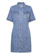 Rider Shirt Dress Lyhyt Mekko Blue Lee Jeans