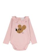 Baby Mouse Ruffle Collar Body Bodies Long-sleeved Pink Bobo Choses