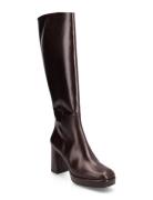 Long Boots Korkeavartiset Saapikkaat Brown Billi Bi