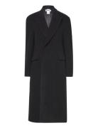 Double Breasted Wool Coat Outerwear Coats Winter Coats Black Hope