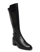 Women Boots Korkeavartiset Saapikkaat Black Tamaris