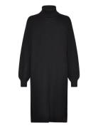 Objmalena L/S Rollneck Dress Lyhyt Mekko Black Object