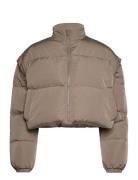 Detachable Down Puffer Jacket Vuorillinen Takki Topattu Takki Beige Ro...