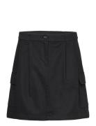 Cargo Skirt Lyhyt Hame Black Rosemunde