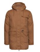 Workwear Hooded Parka Parka Takki Brown Superdry