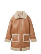 Reversible Shearling Coat Outerwear Coats Winter Coats Brown Tom Tailo...