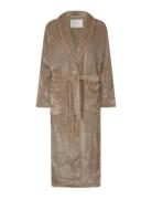 Long Fleece Robe Aamutakki Beige Rosemunde