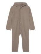 Wool Fleece Suit Ata Jumpsuit Haalari Beige Wheat