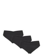 Brief Inv Thong Reg 3Pack Alushousut Brief Tangat Black Lindex