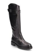 Th Monochromatic Long Bikerboot Korkeavartiset Saapikkaat Black Tommy ...