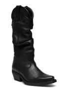 Wavery Boot Korkeavartiset Saapikkaat Black Steve Madden