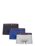 Micro Print Shield Trunk 3-Pack Bokserit Navy GANT