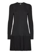 Yaselina Ls Knit Dress Lyhyt Mekko Black YAS