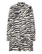 Vmshilah Naja High Neck Dress Wvn Ga Lyhyt Mekko Black Vero Moda