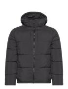 Morvan Hooded Jacket Vuorillinen Takki Topattu Takki Black NICCE