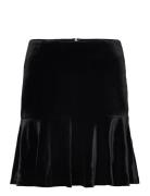 Indie Velour Skirt Lyhyt Hame Black Ella&il