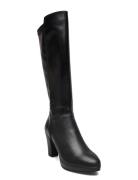 Women Boots Korkeavartiset Saapikkaat Black Tamaris