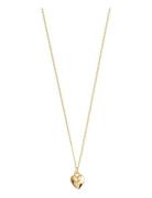 Afroditte Recycled Heart Necklace Kaulakoru Riipukset Gold Pilgrim