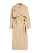 Belted Trench Coat Trenssi Takki Beige Calvin Klein Jeans