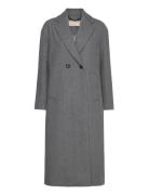 Wool Db Long Wool Coat Villakangastakki Grey Michael Kors