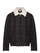 Gunnar Check Wool Jacket Villakangastakki Brown Les Deux