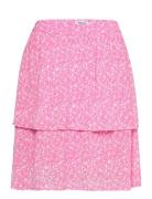 Mschelanina Rikkelie Short Skirt Aop Lyhyt Hame Pink MSCH Copenhagen