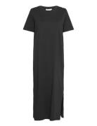 Mschliv Organic Ss Dress Maksimekko Juhlamekko Black MSCH Copenhagen