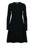 Cecilie Merino Dress Lyhyt Mekko Black Ella&il