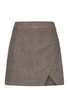 Yasfudge Hw Short Skirt - Pb Lyhyt Hame Brown YAS