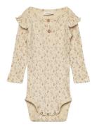 Nbfthida Ls Slim Body Lil Bodies Long-sleeved Beige Lil'Atelier