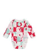 Vinde Ruutu Unikko Bodies Long-sleeved Multi/patterned Marimekko