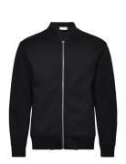 Slhmack Sweat Bomber Ls Noos Bombertakki Takki Black Selected Homme