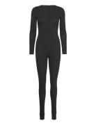 Fleece Sie Pyjama Black Hunkemöller