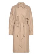 Vmdoreen Long Trenchcoat Boos Trenssi Takki Beige Vero Moda