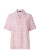 Lauren Organic Cotton Seersucker Pajama Set Pyjama Pink Lexington Home