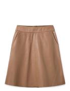 Mmappiah Leather Skirt Lyhyt Hame Brown MOS MOSH