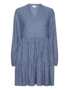 Vikawa L/S Dress - Noos Lyhyt Mekko Blue Vila