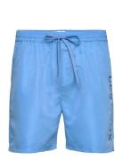 Les Deux Logo Swim Shorts Uimashortsit Blue Les Deux