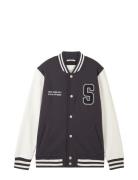 College Sweat Jacket Bombertakki Grey Tom Tailor